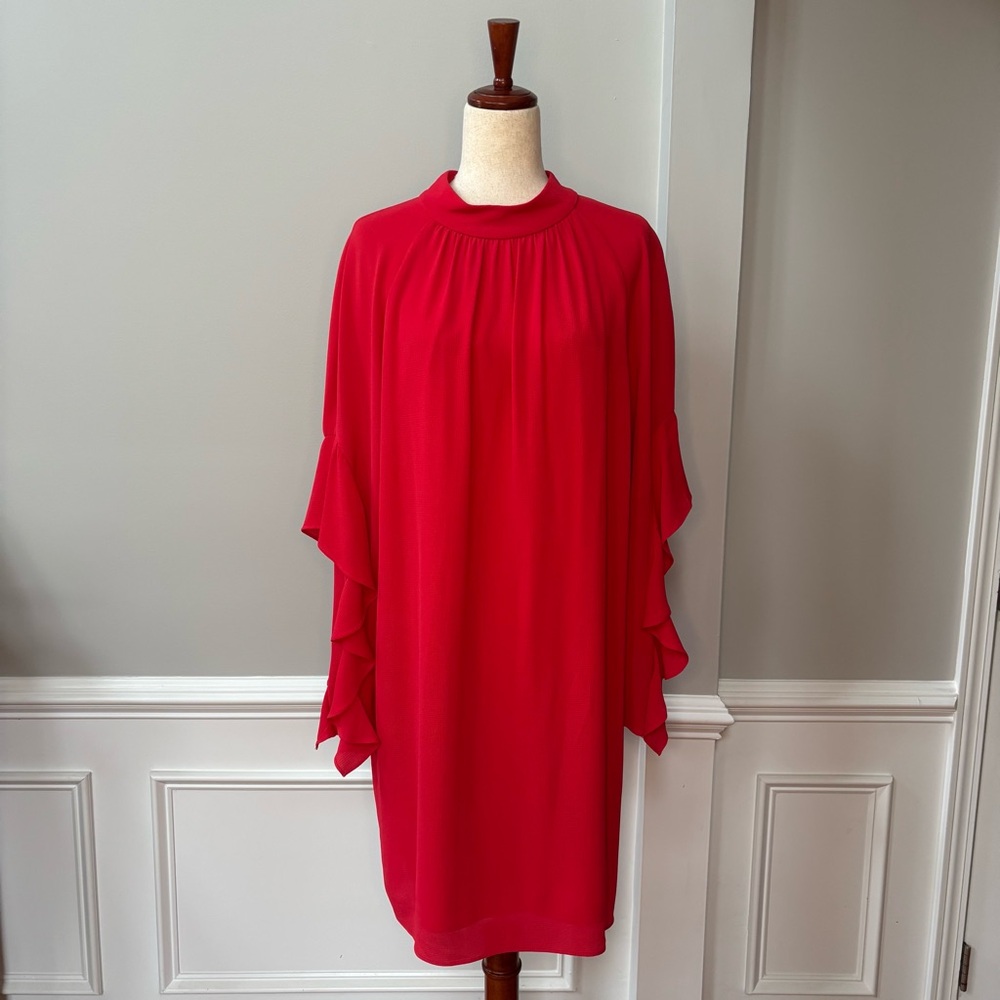 Maggy London Catalina Ruffle Dress size 14